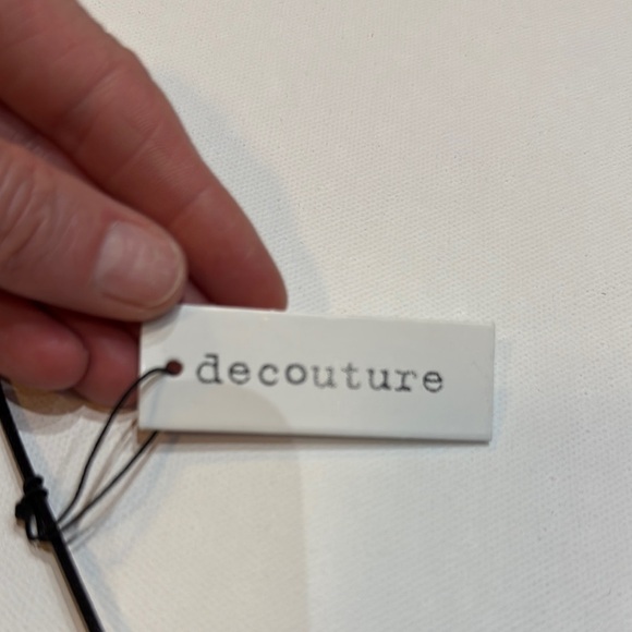 Decouture Black and Blue Striped River Stone Style Statement Necklace Necklace - Picture 6 of 10